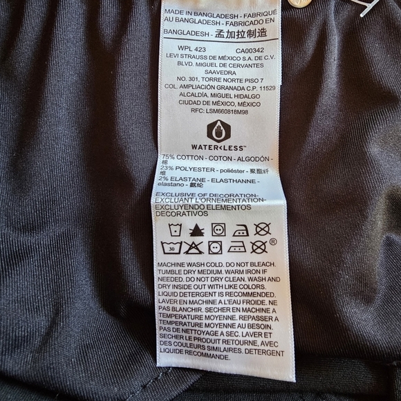 NEW Levi's Gold Totally Shaping Black Pull-On High Rise Skinny Jeans W33 L28 - Picture 7 of 10